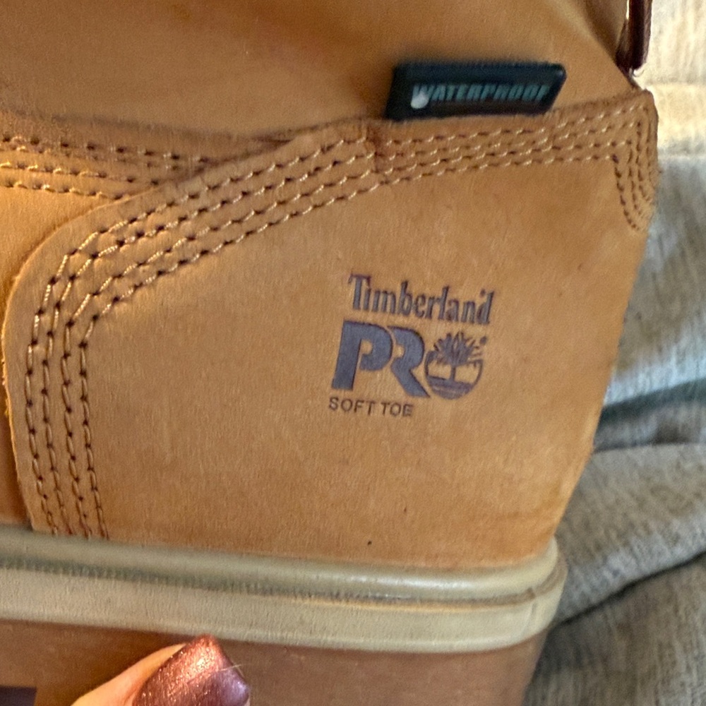 Men's Timberland Pro Soft ToeTan Work Boots - Picture 14 of 14